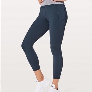 Lululemon Final Lap Crop True Navy